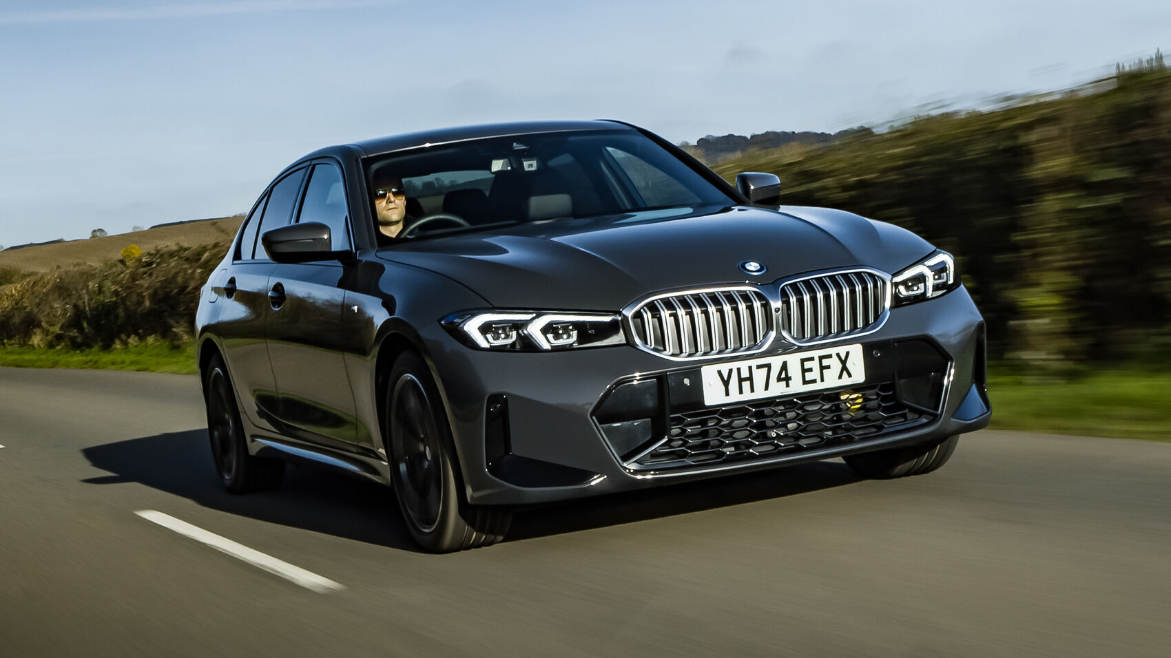 BMW 3 Series on the road